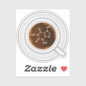 Kaffeemaschine (Struktur) Kaffeebecher Aufkleber (Blatt)