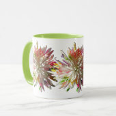 Kaffeemaschine - Tasse aus weißgestrichenen Spinne (Vorderseite Links)