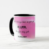 Kaffeemaschine Tasse mit Funny Message (Vorderseite Links)
