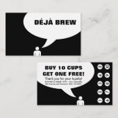 Kaffeemaschine Treuekarte (Vorne/Hinten)