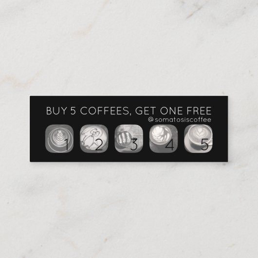 Kaffeemaschine Treuekarte (Rückseite)