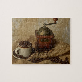 Kaffeemaschine und -cup puzzle