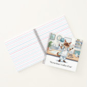 Kaffeemaschine und IHRER EIGENEN TEXT Notizblock (Innenseite)