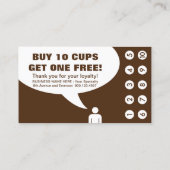 Kaffeemaschine und Traumkarte Treuekarte (Rückseite)