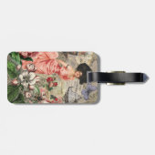 Kaffeemaschine Viktorianische Frau Rosa Klasse Gepäckanhänger (Rückseite horizontal)