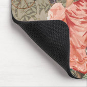 Kaffeemaschine Viktorianische Frau Rosa Klasse Mousepad (Ecke)