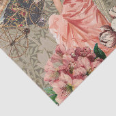 Kaffeemaschine Viktorianische Frau Rosa Klasse Seidenpapier (Ausschnitt)