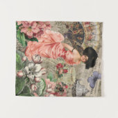 Kaffeemaschine Viktorianische Frau Rosa Klasse Wandteppich (Vorderseite (Horizontal))