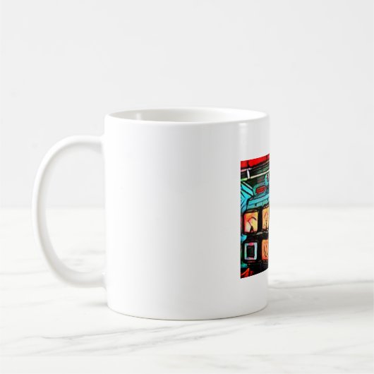 Kaffeemaschine Vintager Motorentester Kaffeetasse (Links)