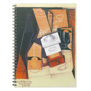 Kaffeemaschine von Juan Gris, Vintage kubistische  Notizblock