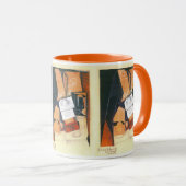 Kaffeemaschine von Juan Gris, Vintage kubistische Tasse (VorderseiteRechts)