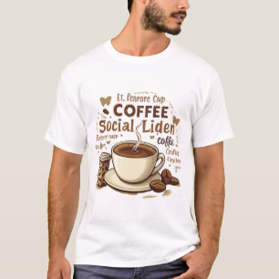 Kaffeemaschinen - Vintage Grafik mit Cups, Bohnen T-Shirt