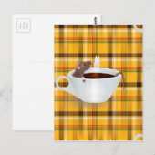 Kaffeemaulwurf Postkarte (Vorne/Hinten)