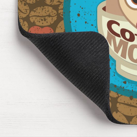 Kaffeemaus Mousepad (Ecke)