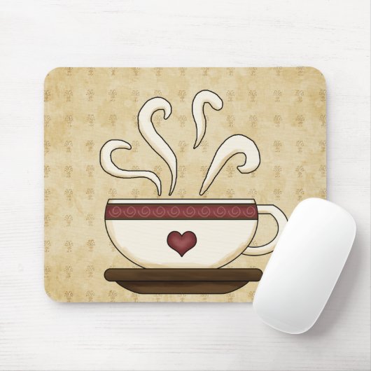 KaffeeMausunterlage Mousepad (Mit Mouse)