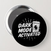 Kaffeememe - Kaffeekonzept - Sonnenlicher Kaffee Button (Vorne & Hinten)