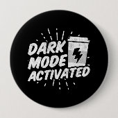 Kaffeememe - Kaffeekonzept - Sonnenlicher Kaffee Button (Vorderseite)