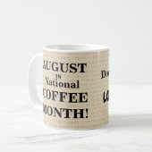 Kaffeemonat Kaffeetasse (Vorderseite Links)