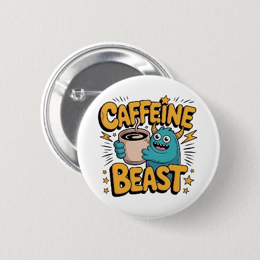 Kaffeemonster Button (Vorne & Hinten)