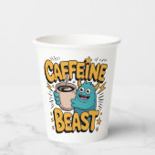 Kaffeemonster Pappbecher (Vorderseite)