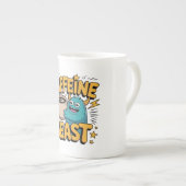 Kaffeemonster Porzellantasse (Vorderseite Rechts)