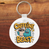 Kaffeemonster Schlüsselanhänger (Vorderseite)