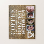 Kaffeemotivation 4 Foto braun weiß Puzzle (Vertikal)