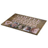 Kaffeemotivation 4 Foto braunes rosa Glas Schneidebrett (Ecke)
