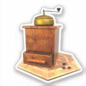 Kaffeemühle Aufkleber (Vorderseite)