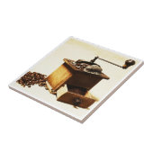 Kaffeemühle Bild auf Fliese (Seite)