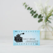 Kaffeemühle/Loyalitäts-Durchschlag auf Treuekarte (Stehend Vorderseite)