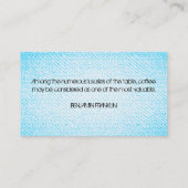 Kaffeemühle/Loyalitäts-Durchschlag auf Treuekarte (Rückseite)