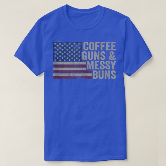Kaffeemühlen & Messing Buns USA Flag Womens Funny T-Shirt (Design vorne)