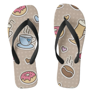 Kaffeemuster Badesandalen