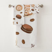 Kaffeemuster Badhandtuch Set (Insitu)