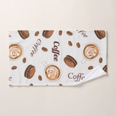 Kaffeemuster Badhandtuch Set (Handtuch)