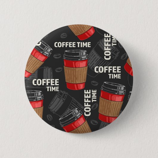Kaffeemuster Button (Vorderseite)