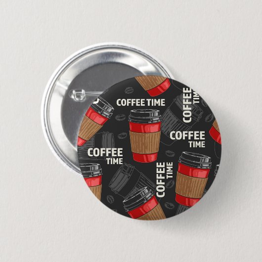 Kaffeemuster Button (Vorne & Hinten)