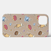 Kaffeemuster Case-Mate iPhone Hülle (Rückseite (Horizontal))