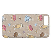 Kaffeemuster Case-Mate iPhone Hülle (Rückseite (Horizontal))