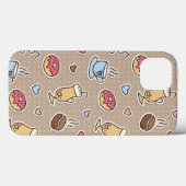 Kaffeemuster Case-Mate iPhone Hülle (Rückseite (Horizontal))