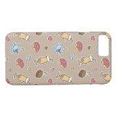 Kaffeemuster Case-Mate iPhone Hülle (Rückseite (Horizontal))