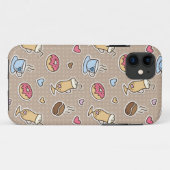 Kaffeemuster Case-Mate iPhone Hülle (Rückseite (Horizontal))