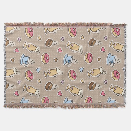 Kaffeemuster Decke (Vorderseite)