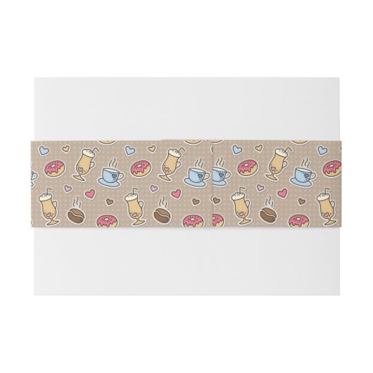 Kaffeemuster Einladungsbanderole (Rückseitenbeispiel)