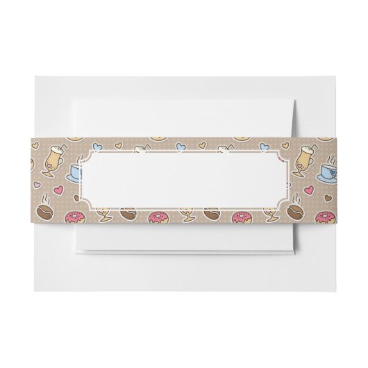 Kaffeemuster Einladungsbanderole (Vorderseite Beispiel)