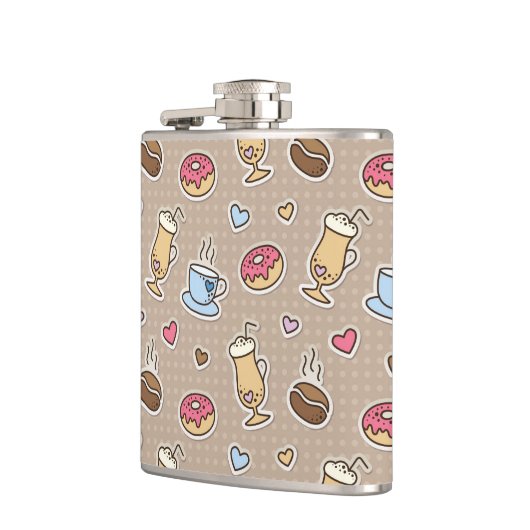 Kaffeemuster Flachmann (Links)