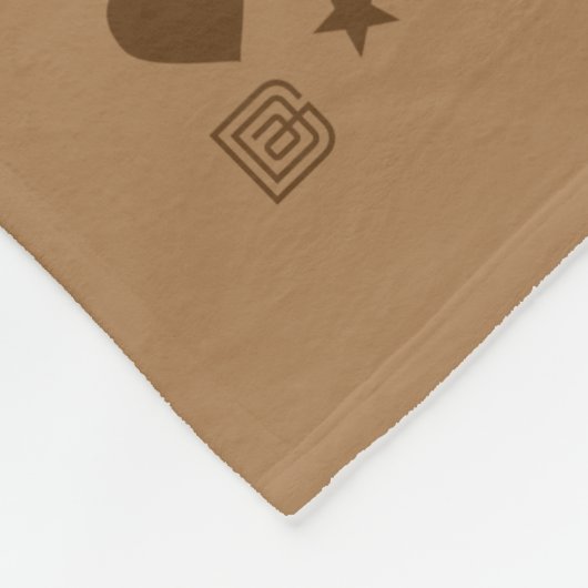 Kaffeemuster Fleecedecke (Ecke)