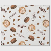 Kaffeemuster Geschenkpapier (Flach)