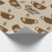 Kaffeemuster Geschenkpapier (Ecke)